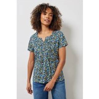 M & Co Kortærmet 100% Cotton Henleys Top46