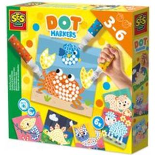 SES Creative priktusser 3 farver XXL - Aktivitetskort