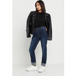 PixieGirl Petite Blå turn up cigaret jean44 L27