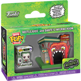Beetlejuice Bitty POP! Towns Vinyl Figure Beetlejuice and Dante's Inferno Room