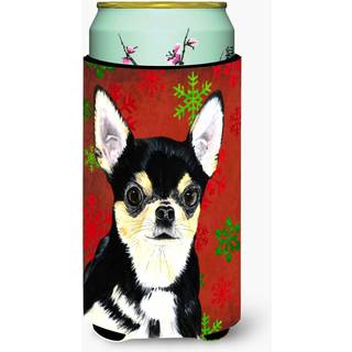 Chihuahua r?de og gr?nne snefnug Jul H?j dreng Drik Isolator Drik Isolator Hugger
