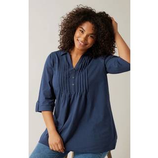 Evans Evans Pintuck Slub Henley 100% bomuldstop