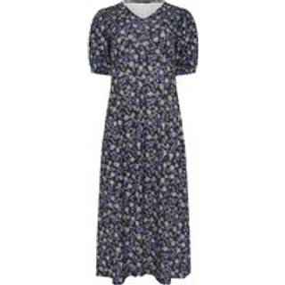 M & Co M & Co V-hals Midi Blomster Tryk Kjole - EU 38 (UK 10)