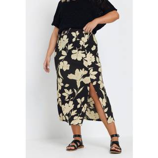 Yours Curve Yours Curve Blomster Textured Maxi Nederdele