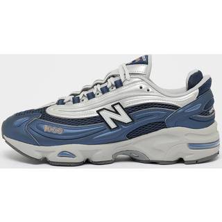 New Balance Unisex 1000 i Blå/Grå/Orange Synthetic, Størrelse 41.5