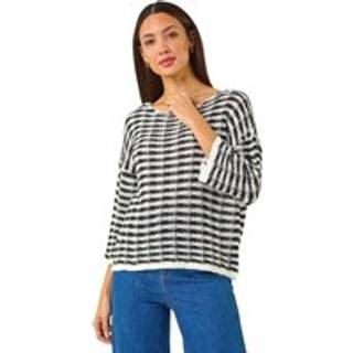 Roman Contrast Stitch Strik TrøjeEU 42 (UK 14)