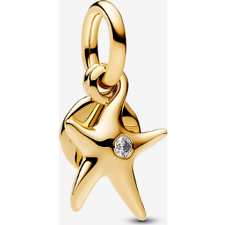 Pandora Gold Starfish Double Dangle Charm