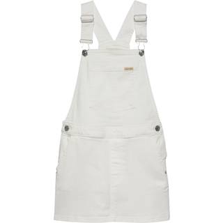 Slim Denim Dungaree Dress - White - 16 years (170 cm)