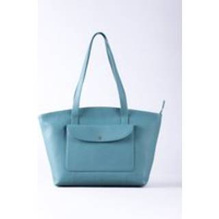 Lakeland Leather Lakeland Leather Blue Temple Tote Bag