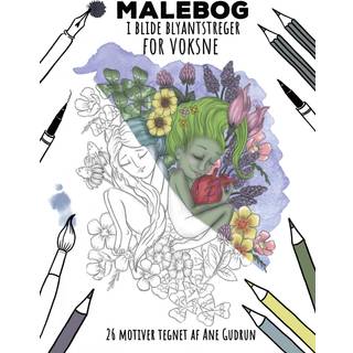 Malebog i blide blyantstreger for voksne