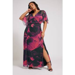 Yours Curve London Blomster Wrap Mesh MaxikjoleEU 42 (UK 14)
