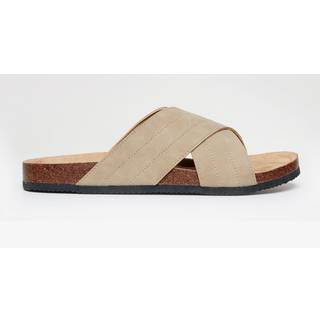 Threadbare Threadbare Dark Brown Faux Suede Cross Strap Sandals