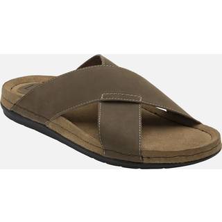 Lotus Lotus Green Leather Mule Sandals