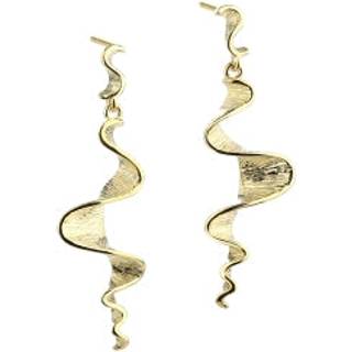 Aqua Dulce Rhumba lang ørering forgyldt sølv - 5102