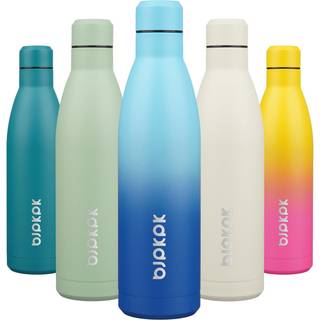 Bjpkpk 25oz isoleret vandflaske dobbelt v?g vakuum isoleret rustfrit st?l vandflasker til pletter holder kold og varm himmel