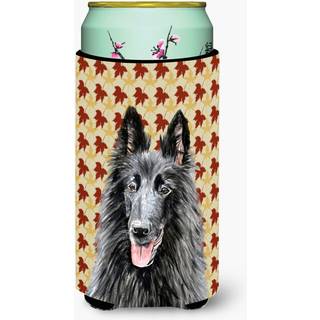 Belgiska fårhund Fall lämnar porträtt lång pojke dryck isolator dryck isolator hugger