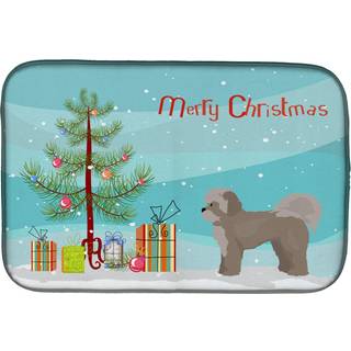 """" Caroline's Treasures CK3884DDM Zuchon #1 Christmas Tree Dish-Drying-Mats 14 X 21 Multicolor """"