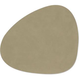 LIND DNA Corduroy dækkeserviet curve L Herbal Dust
