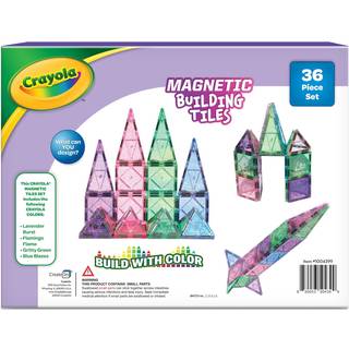 Createon Crayola Glitter Magnetic Fliser Bygning S?t til b?rn Magnetiske fliser