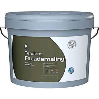 Tendens facademaling silkemat 10 9 liter - hvid (På lager i varehus)