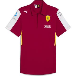 Men&#39;s Puma Scuderia Ferrari LMH Replica Polo T-Shirt, Red T-Shirt, Size XL T-Shirt, Clothing - Dark Cherry - XL