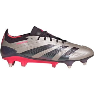 Predator Elite Soft Ground støvler - Platinum Metallic / Aurora Black / Carbon - 40