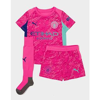 PUMA Manchester City 25/26 Goalkeeper Minikit Kids, Clothing, Pink Pes/Aquatic, 3-4Y