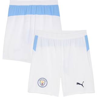 Men's Puma Manchester City 25/26 Shorts, White, Size L, Sport - Light Blue - L