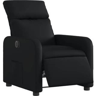 Massagestol Kunstlæder Sort - Nej / Eldrevet tilbagelæningsfunktion