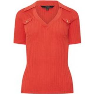 Star by Julien MacDonald Star by Julien MacDonald Orange Knitted Pocket Top