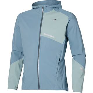 Mizuno Waterproof 20K ER Jakke Str. L Blå Herre - Perfekt til løb i vådt vejr