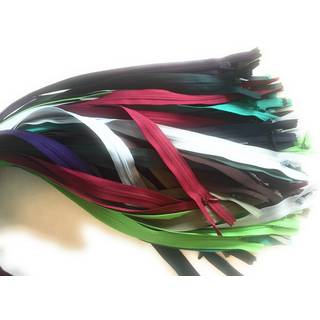 36 YKK Usynlig lynlås skjult .. """" Sortiment af 12 """"- 18 """" Blandede farver mærkenavne- Comb.5