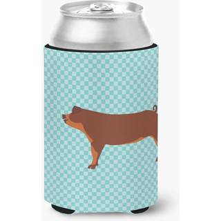 """" Caroline's Treasures Duroc Pig Blue Check Decorative kan hugger flerfarvet """"