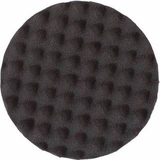 Vaflet polerskive Mirka Polishing Foam Pad, Ø125 mm x 25 mm, mellemhård, passer til bagskive Ø125 mm, sort, 2-pak