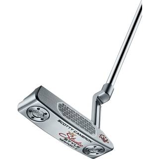 Scotty Cameron Studio Style Newport 2 (2025) Plumber Neck Putter - Steel - Højre - Str. 33" - Scotty Cameron Full Contact Slim Standard Sort/Rød