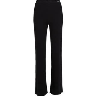 Cotton Knit Pull On Trousers - Black - XXL