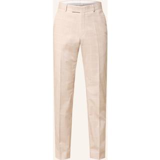 Strellson Herren Hose beige kariert Slim Fit