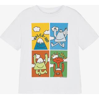 Stella McCartney Kids Printed cotton T-shirt - white - Y 8
