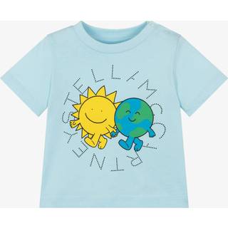 Stella McCartney Kids Baby printed cotton jersey T-shirt - blue - M 6