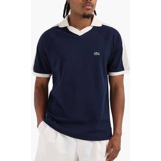 Lacoste Mesh Panel Polo T Shirt Navy