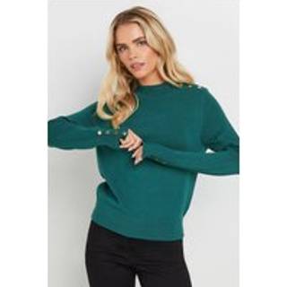 M & Co Petite Button Turtle Neck TrøjeEU 38-40 Petite (UK 10-12 P)