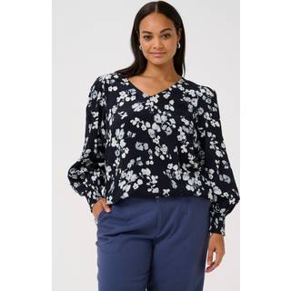 Kaffe Curve KCalicia Bluse - Blå - Str 44 - Damer