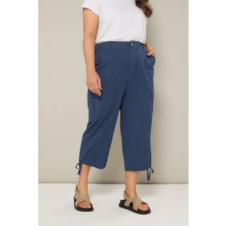 Yours Curve Woven Cargo Cropped 100% Cotton Trousers50