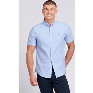 U. S. Polo Assn. Herre Kortærmet Oxford 100% Bomuld SkjorterXX-Large