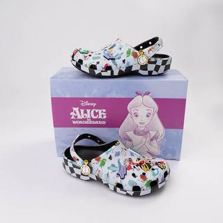 Crocs unisex Disney Alice in Wonderland Print Classic Clogs Multi 42