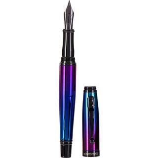 Monteverde Invincia Nebula Fountain Pen - Broad NIB Multi -Color Plettering Premium Writing Instrument