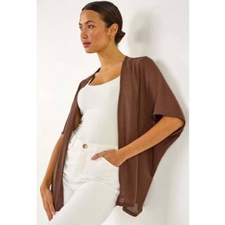 Roman Roman Brown Cocoon Tunic Cardigan