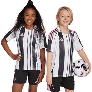 Juventus 25/26 Kids hjemmebanetrøje - White / Black - 152