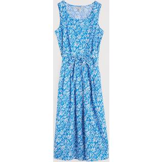 Seasalt Cornwall Seasalt Cornwall Blue Petite Belle Fit-and-flare Midi 100% Cotton Dress