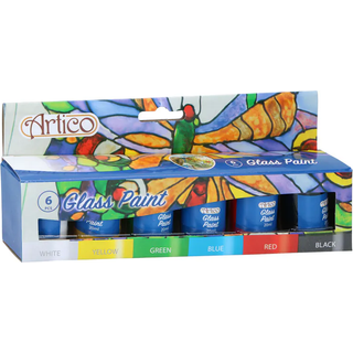 Artico Glasfarve 6-pak